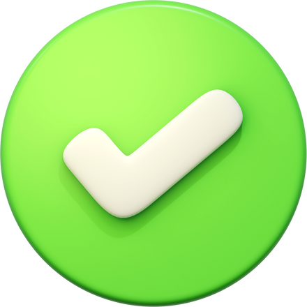 Green Checklist 3D Rendering Icon